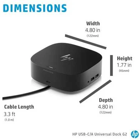 Hewlett Packard (HP) USB-C/A universalus dokas G2