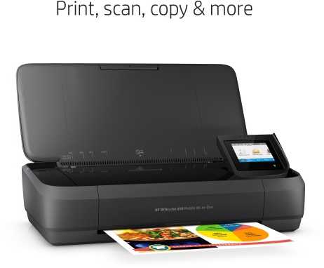 Hewlett Packard (HP) „HP Officejet 250“ mobilusis daugiafunkcis daugiafunkcis spalvotas rašalinis spausdintuvas, A4, 8 psl./min., kopijavimas, 10 psl./min., spausdinimas, 50 lapų, USB, „Wi-Fi“