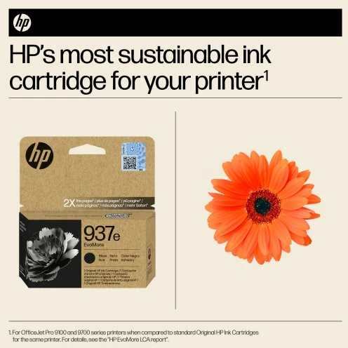 HP 937 juoda Instant Ink EVOMORE