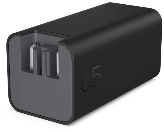 HP C90CKUT Nešiojamo kompiuterio įkroviklis 65W GaN, USB-C, EU, Juoda