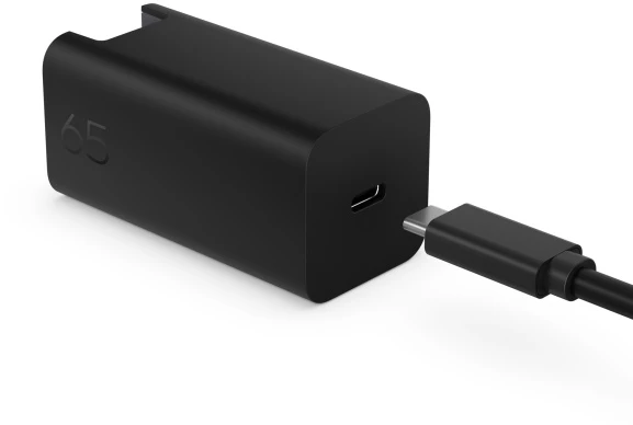 HP C90CKUT Nešiojamo kompiuterio įkroviklis 65W GaN, USB-C, EU, Juoda