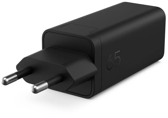 HP C90CKUT Nešiojamo kompiuterio įkroviklis 65W GaN, USB-C, EU, Juoda