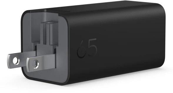 HP C90CKUT Nešiojamo kompiuterio įkroviklis 65W GaN, USB-C, EU, Juoda