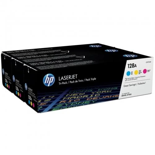 Hewlett Packard (HP) HP 312A toneriai, 3 vnt. pakuotė. CF381A+CF382A+CF383A