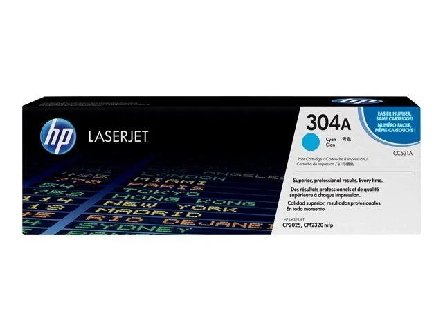 Hewlett Packard (HP) HP 304A kasetė, žydra
