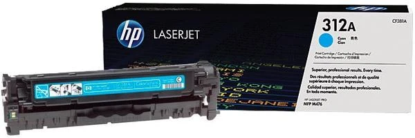 Hewlett Packard (HP) HP 312A, skirtas LaserJet Pro MFP 476 serijos Toneris Cyan (2 700 puslapių)
