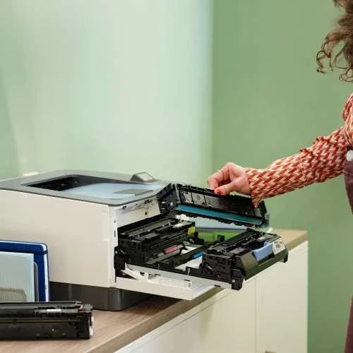 HP Color LaserJet Pro 3202dw Spausdintuvas - A4 Color lazerinis, Print, Auto-Duplex, LAN, WiFi, 25ppm, 150-2500 pages per mėnesį (pakeičia M255dw)