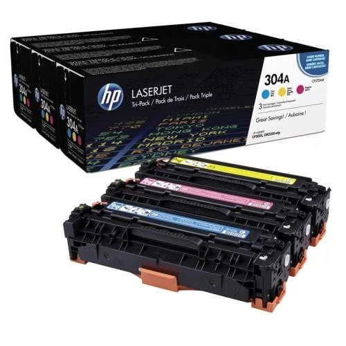 Hewlett Packard (HP) HP 304A, skirtas Color LaserJet CP2025 / CM2320 serijai C,Y,M (kiekvienas 2 800 puslapių)
