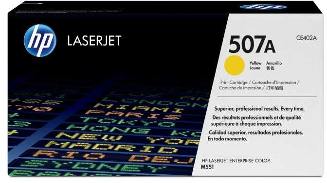 Hewlett Packard (HP) HP 507A (CE402A) Lazerinė kasetė, Geltona