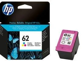 Hewlett Packard (HP) HP 62 Tri-color (C2P06AE) Rašalinė kasetė, CMY