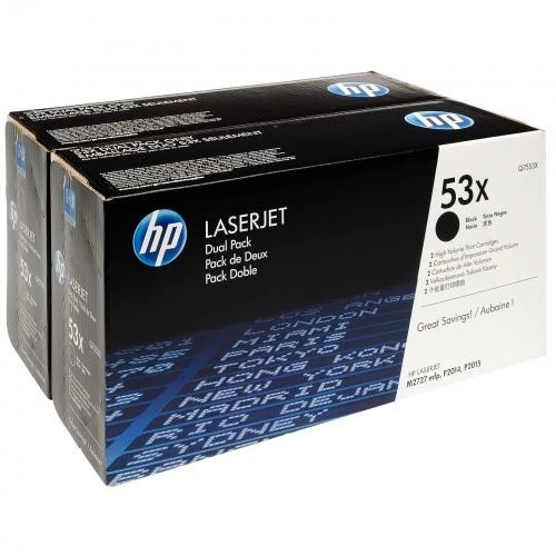 Hewlett Packard (HP) HP 2x Toneris Q7553X juodas LaserJet 7000 Seiten P2015