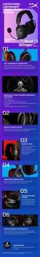 Žaidimų ausinės HyperX Cloud Stinger 2 (PC)