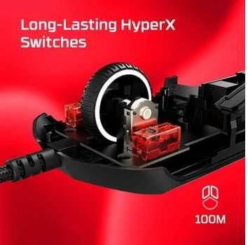 Pelė HyperX Pulsefire Haste 2, juoda