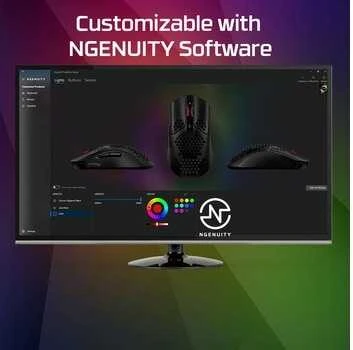 Žaidimų pelė HyperX Pulsefire Haste, Juoda/Raudona