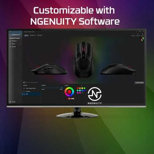 Žaidimų pelė HyperX Pulsefire Haste, Juoda/Raudona