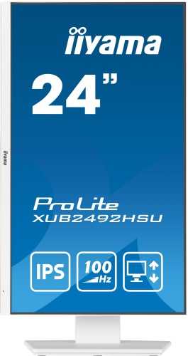 iiyama ProLite XUB2492HSU-W6 Monitorius 24'' IPS FHD 1920x1080 0.4 ms 250 cd/m2 100 Hz, Balta (SPEC)