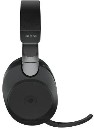 Jabra Evolve2 85 MS Stereo Link380c Belaidės/Laidinės ausinės Bluetooth, 3.5mm jack, Stovas, Juoda