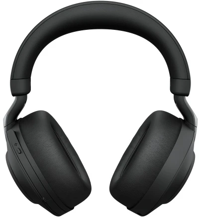 Jabra Evolve2 85 MS Stereo Link380c Belaidės/Laidinės ausinės Bluetooth, 3.5mm jack, Stovas, Juoda