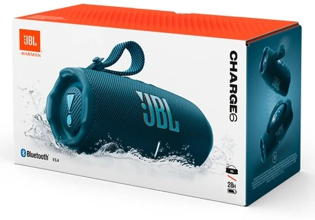 JBL Charge 6 Nešiojama garso kolonėlė, Bluetooth, Mėlyna