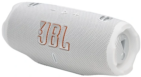 JBL Charge 6 Nešiojama garso kolonėlė, Bluetooth, Baltas