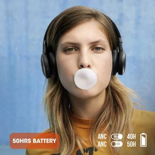 Belaidės Ausinės su aktyviu triukšmo slopinimu JBL Live 460NC, Balta