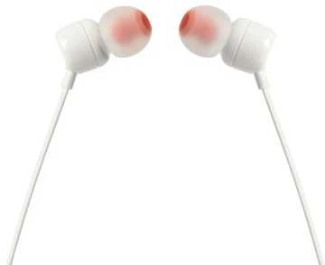 Ausinės JBL TUNE T110 Pure Bass Sound baltos