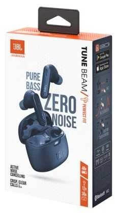 JBL Tune Beam Belaidės ausinės Earbuds, Bluetooth, Mėlyna