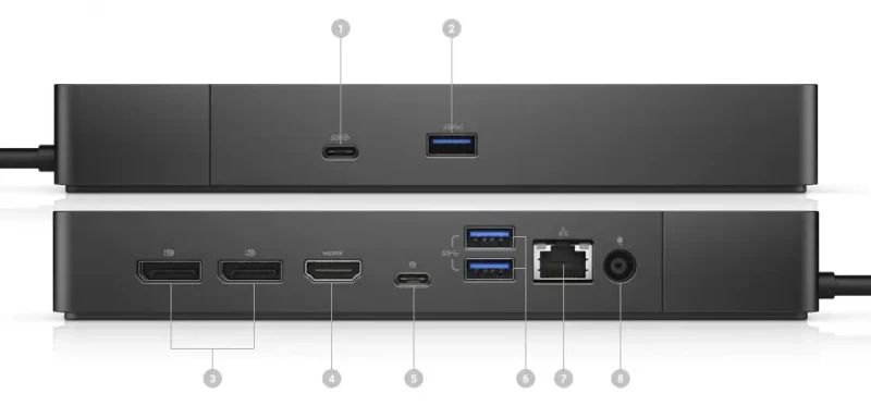 Dell | WD19S | Prijungimo stotis | Ethernet LAN (RJ-45) jungtys 1 | DisplayPorts kiekis 2 | USB 3.0 (3.1 Gen 1) Type-C jungtys kiekis 1 | USB 3.0 (3.1 Gen 1) jungtys kiekis 3 | HDMI jungtys kiekis 1 | 180 W
