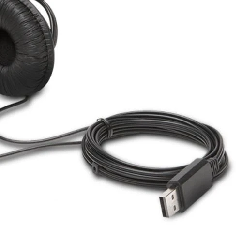 Kensington Classic Laidinės ausinės, USB-A, Juoda