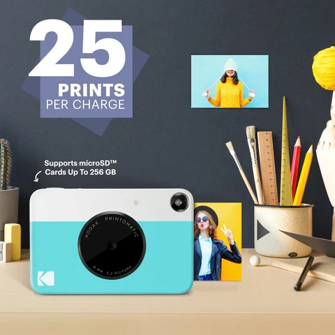 Kodak PRINTOMATIC Momentinis fotoaparatas, 2x3'', Mėlyna