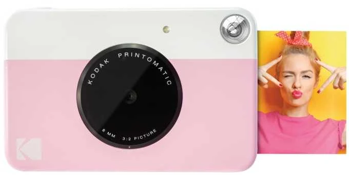 Kodak PRINTOMATIC Momentinis fotoaparatas, 2x3'', Rausva