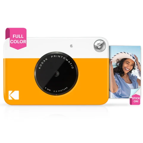 Objektyvas Momentinė kamera - Kodak Printomatic 5MP nešiojama geltona