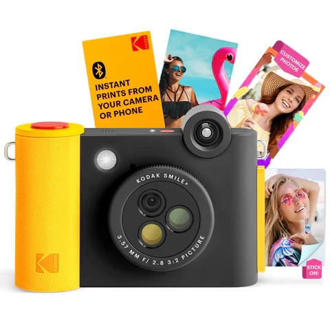 Kodak SMILE+ Momentinis fotoaparatas, 2x3'', Juoda