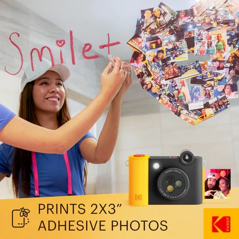 Kodak SMILE+ Momentinis fotoaparatas, 2x3'', Juoda