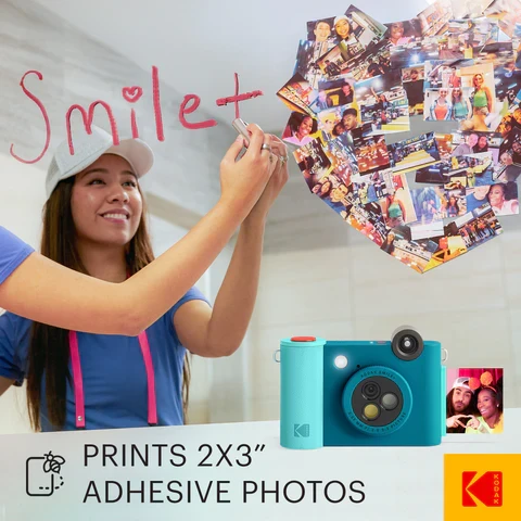 Kodak SMILE+ Momentinis fotoaparatas, 2x3'', Mėlyna