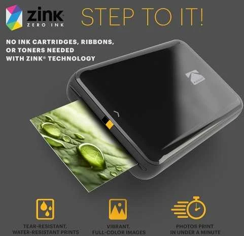 KODAK Step Nešiojamas momentinių nuotraukų spausdintuvas