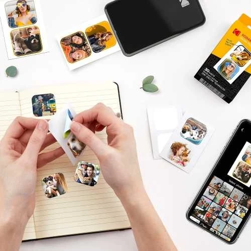 Kodak ZINK 2x3'' 50x76 mm 30 Sheets Pre-Cut Sticker Fotopopierius