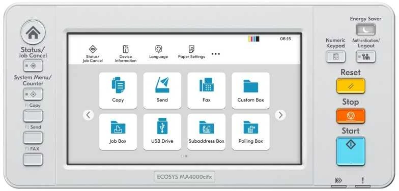 Kyocera ECOSYS MA4000cifx Spausdintuvas lazerinis spalvotas MFP A4 40 ppm Tinklinis LAN USB