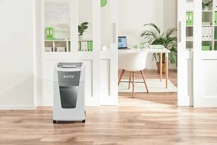 Leitz IQ Autofeed Office 300 Automatinis dokumentų naikiklis P4, Pilka/Balta