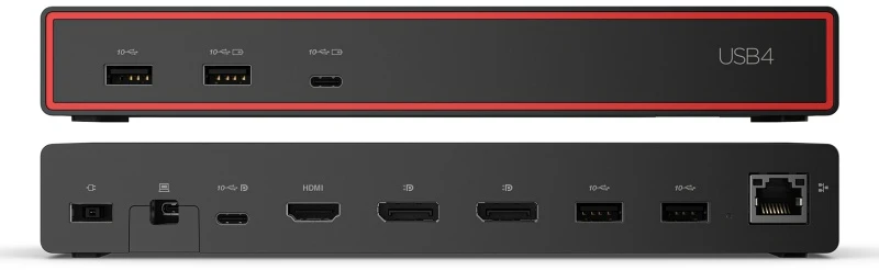 Lenovo ThinkPad USB4 Dock 5000 (40BF0100EU) Jungčių stotelė, Eclipse Juodas