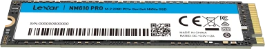 Lexar Media „Lexar NM610PRO 1TB SSD M.2 2280 PCIe Gen3x4 NVMe“ didelės spartos, iki 3300 MB/s skaitymo