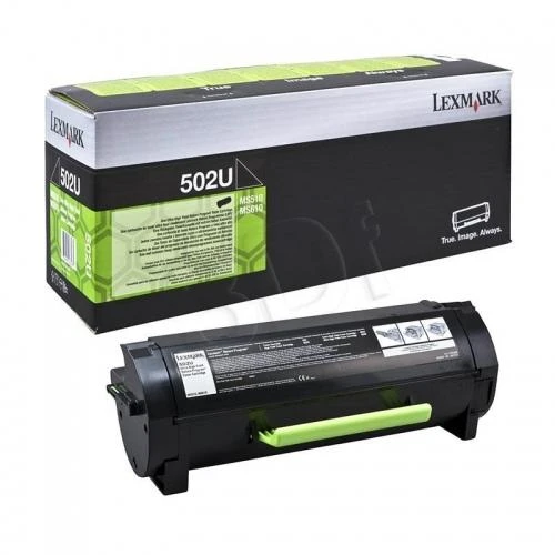 Lexmark 50F2U0E | 502UE itin didelės našumo korporacinė kasetė (20k) | Kasetė | Juodas