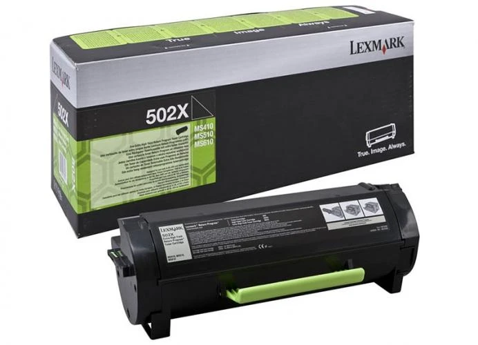 Lexmark 50F2X0E | 502XE itin didelės našumo korporacinė kasetė (10k) | Kasetė | Juodas