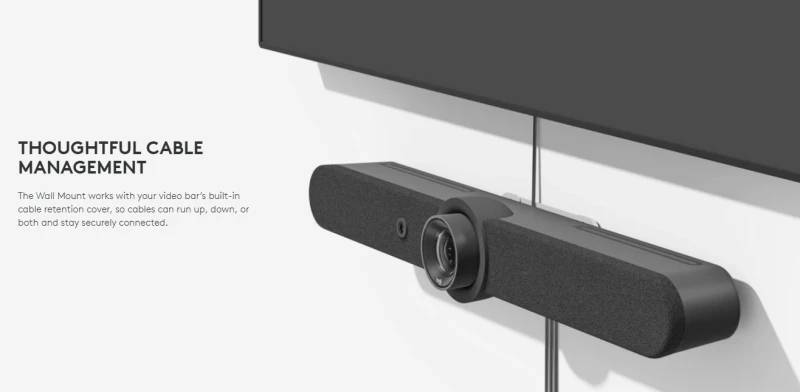 LOGITECH sieninis laikiklis vaizdo juostoms Tvirtinamas prie fotoaparato sieninis vežimėlis, montuojamas ralio barui, sprendimas Didelis