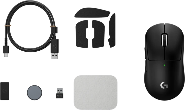 LOGITECH G PRO X SUPERLIGHT 2c compact belaidė pelė žaidimams - Juodas - 2.4GHZ - EER2-933