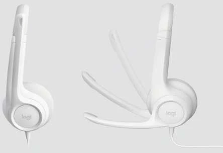 Ausinės Logitech H390, su laidu, Baltos