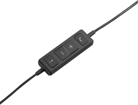 Logitech H570e Mono MS Teams Laidinės ausinės USB-A, Juoda