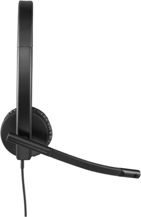 Logitech H570e Mono MS Teams Laidinės ausinės USB-A, Juoda