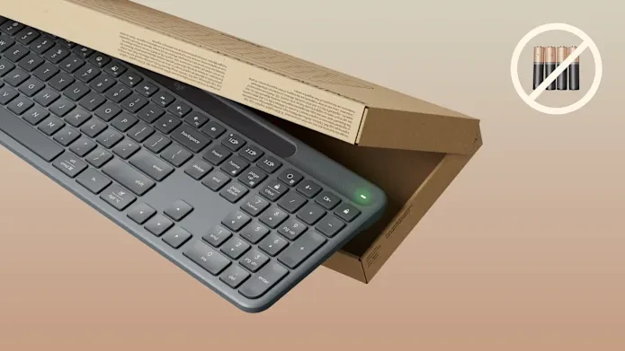 Logitech Signature Slim Solar+ K980 verslui Belaidė klaviatūra, RF+Bluetooth, JAV tarptautinis, grafito spalvos