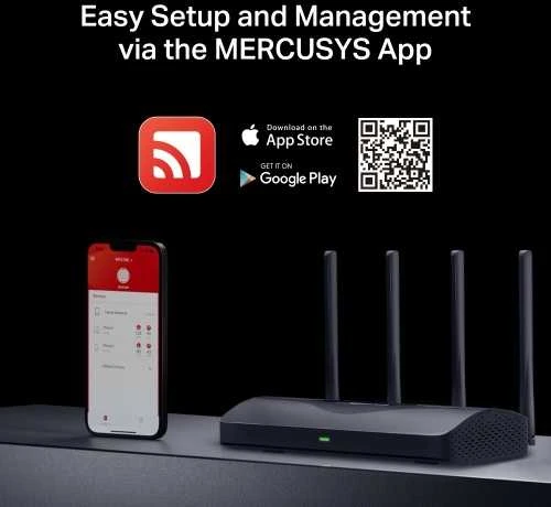 Mercusys | BE3600 Dual-Band Wi-Fi 7 Maršrutizatorius | MR27BE | 802.11be | 2880 Mbit/s | Ethernet LAN (RJ-45) jungtys 3 | Mesh Support Yes | MU-MiMO No | No mobile broadband